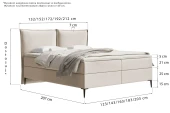 Łóżko kontynentalne Pillow Conti