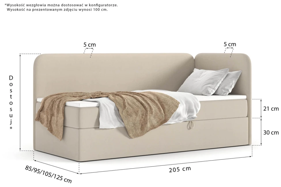 Łóżko Bao Conti Twin
