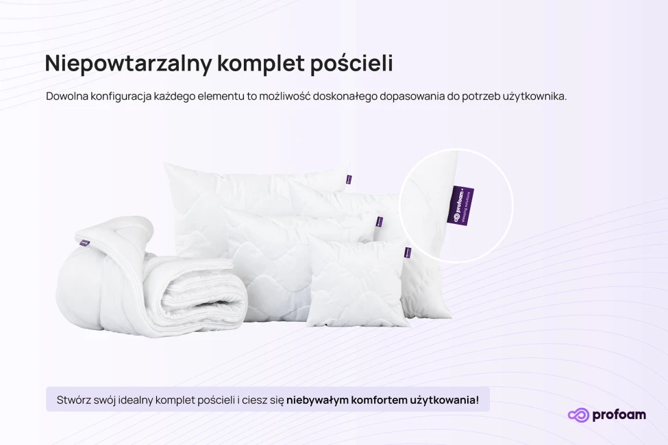 Kołdra i poduszki stwórz swój zestaw
