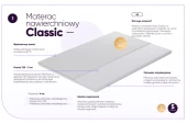 Łóżko kontynentalne bez wezgłowia