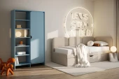 Niko szafa z półkami Baby Blue